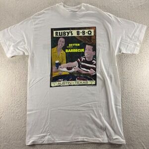 Vintage Ruby's BBQ‎ Austin Texas Graphic T-Shirt Better Living Barbecue Eat